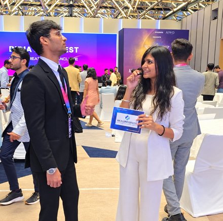 Networking session and attendees interacting